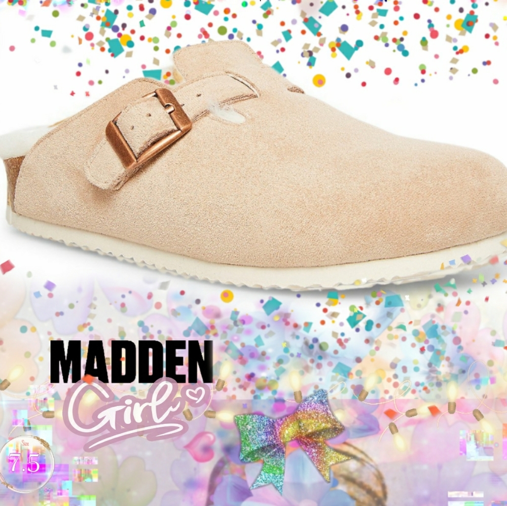 Boston Clog Mules 💕 Light Blush Clogs 👡 NWT 💖 BNIB 🌟 SIZE 7.5 💫 Fur & Suede - Picture 16 of 17